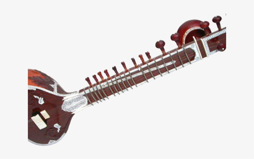Sitar Clipart Transparent - Indian Musical Instruments, transparent png #9616424