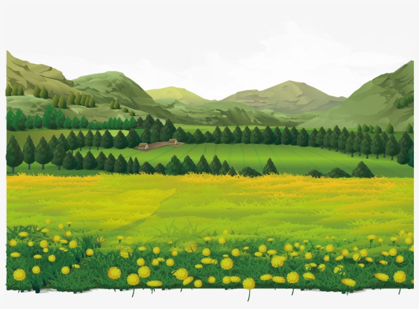 Landscape Theatrical Rural Field Flowers - Dandelion Wallpaper Iphone, transparent png #9616549