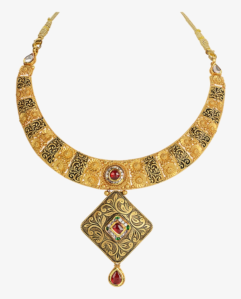 Orra Gold Set Necklace Designs - Necklace, transparent png #9617001