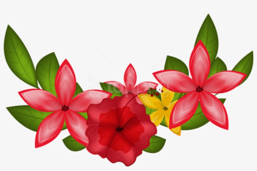 Free Png Download Exotic Floral Decoration Clipart - Impatiens, transparent png #9617052