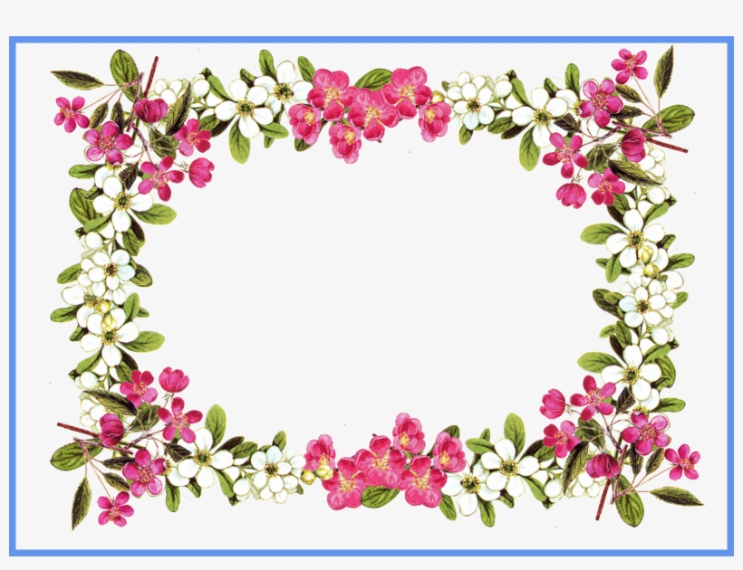 Flower Frame Clipart Com Free For Personal Use - Flower Borders Clipart Transparent, transparent png #9617086