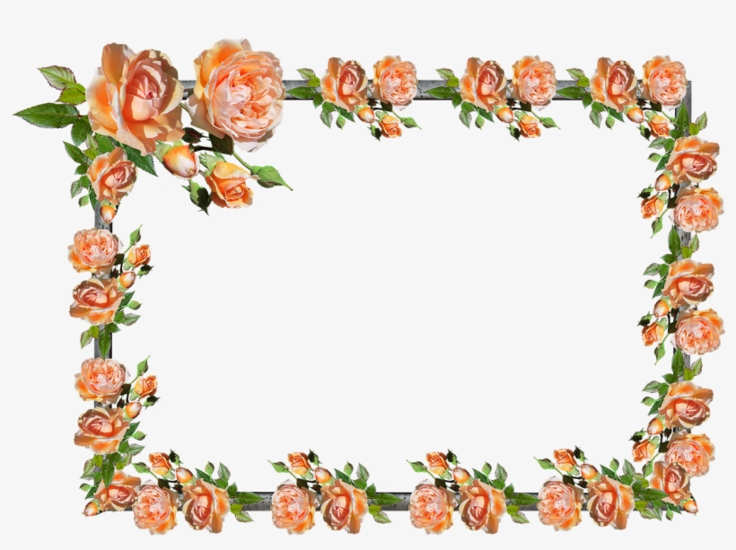 Pictures, Free Photos, - Molduras De Quadros Flores Png, transparent png #9617135