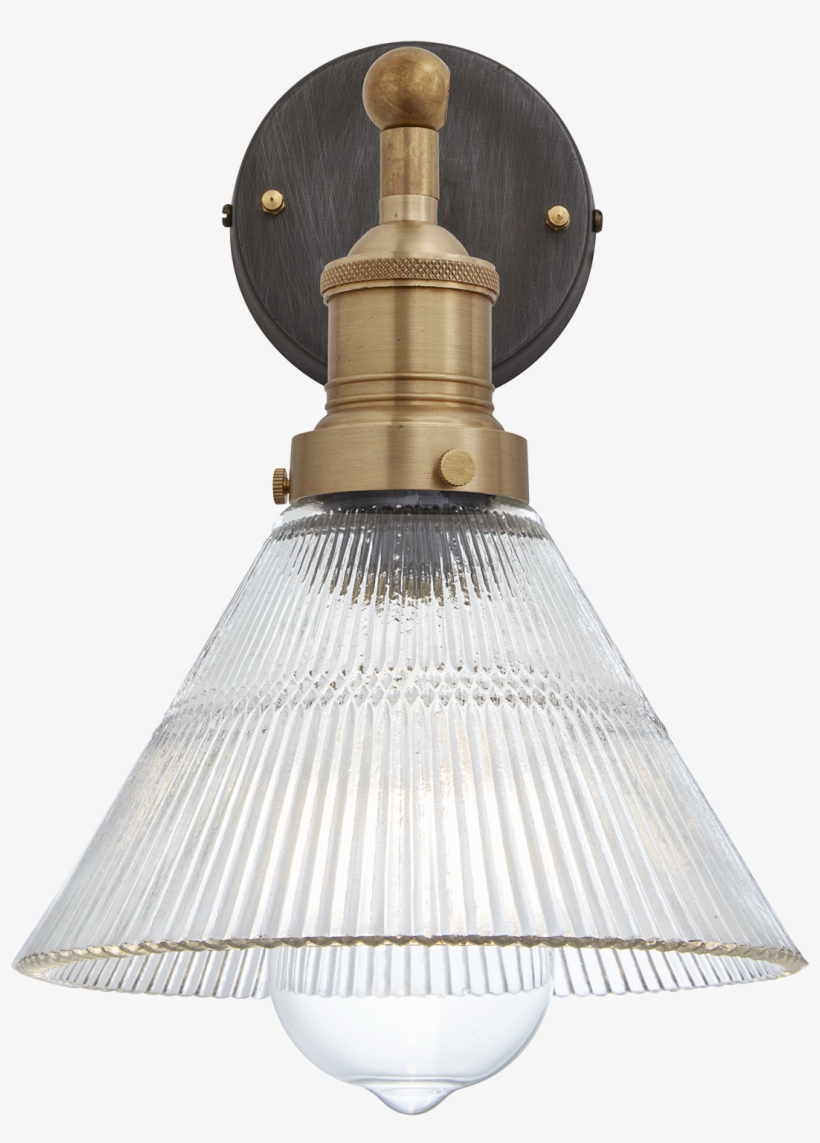 Brooklyn Glass Funnel Wall Light - Brooklyn Glass, transparent png #9617601