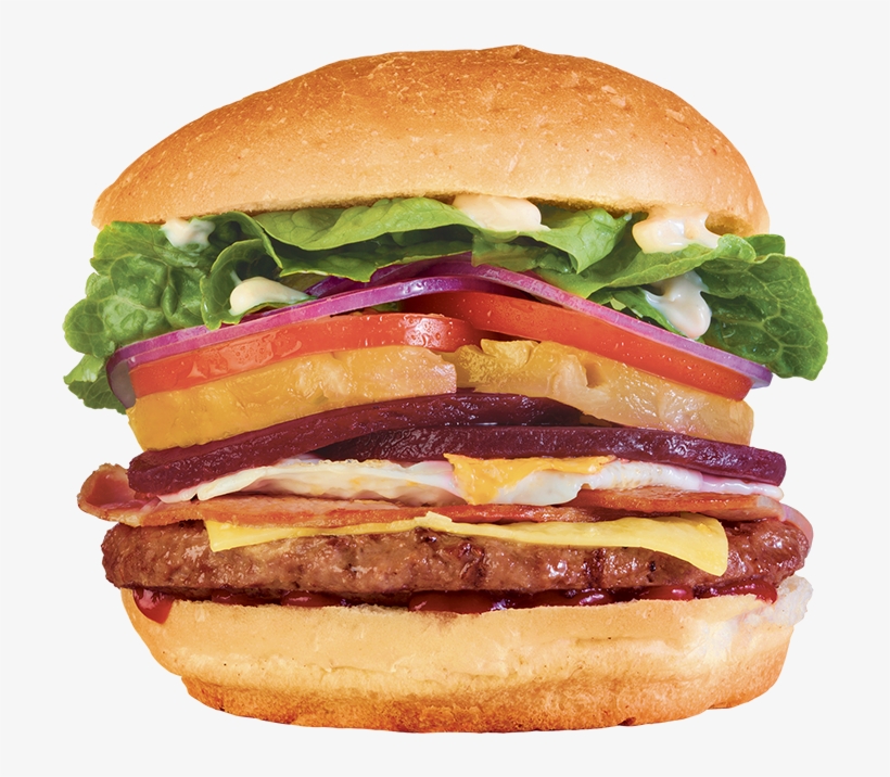 The Okker - Egg Salami Mutton Combination Burger, transparent png #9618333