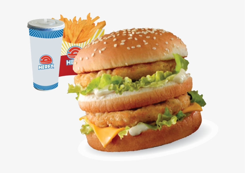 Burger / Combo - Herfy Double Burger 2019, transparent png #9618523