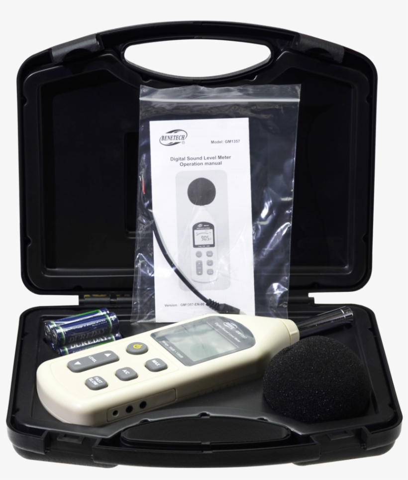 Digital Sound Level Meter Noise Measuring Instrument - Gadget, transparent png #9618835