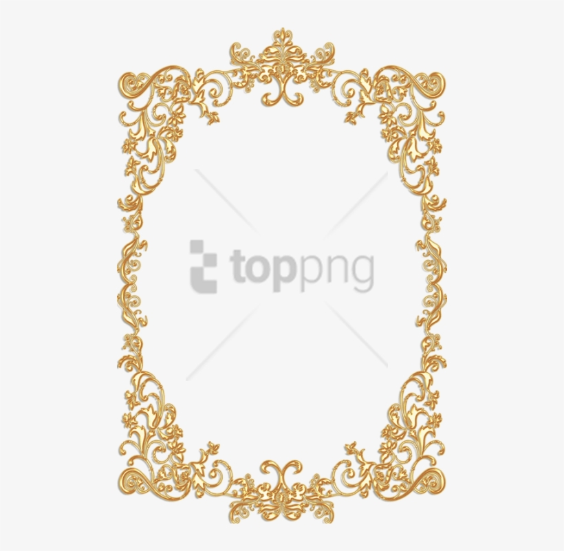 Free Png Vintage Gold Frame Png Png Image With Transparent - Border Vintage Gold Free, transparent png #9618951