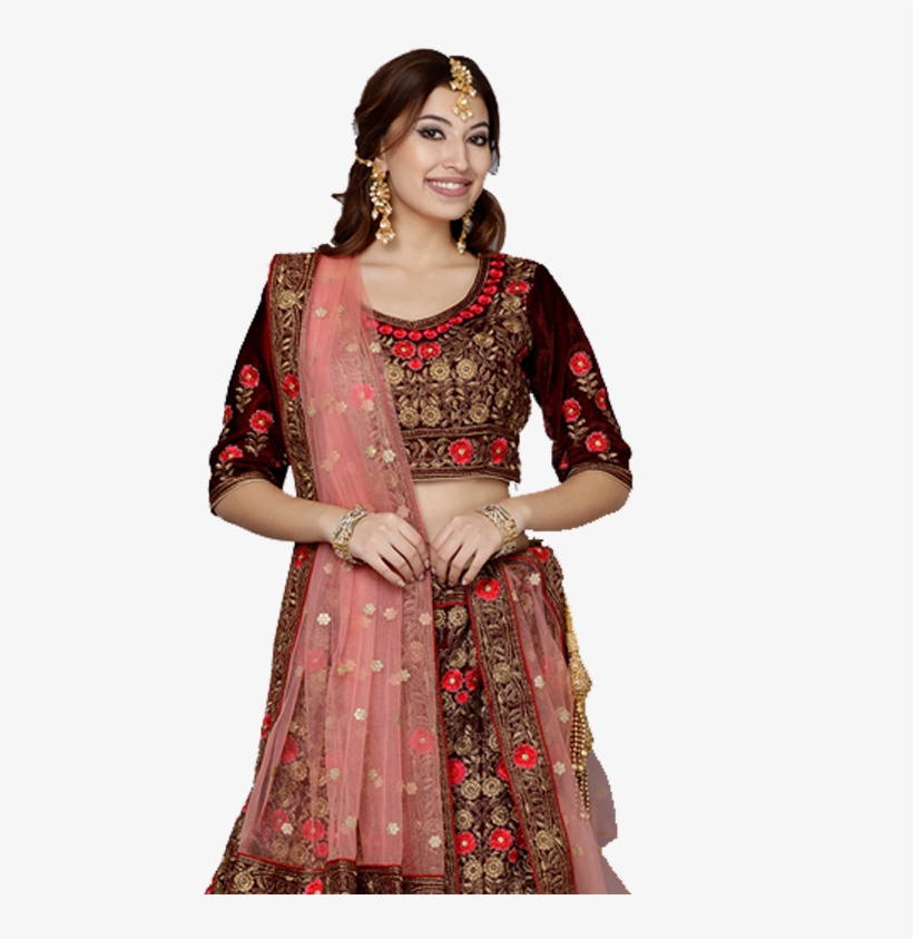 Lehenga On Rent In Delhi - Silk, transparent png #9618986