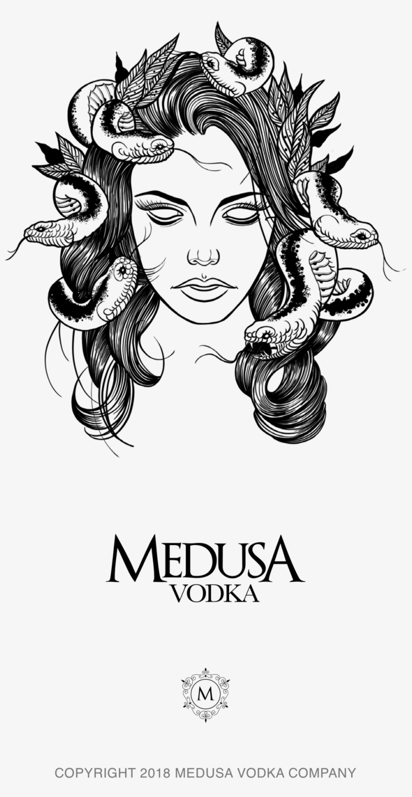 Medusa Vodka, transparent png #9619742