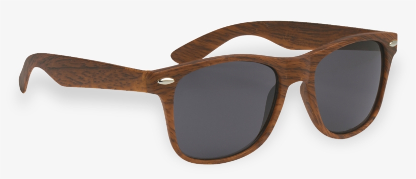 Malibu Woodtone Sunglasses - Promo Sunglasses, transparent png #9620110