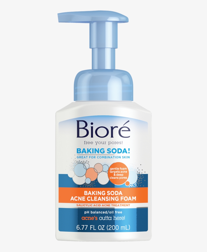 Biore Baking Soda Acne Cleansing Foam, transparent png #9620915