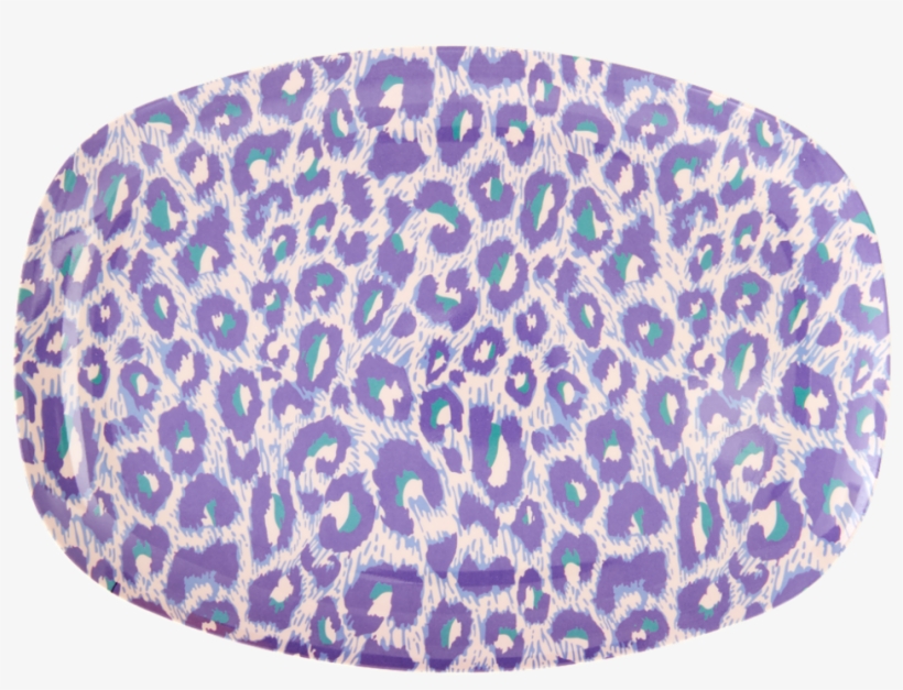 Leopard Print Rectangular Melamine Plate Rice Dk - Plate, transparent png #9621097