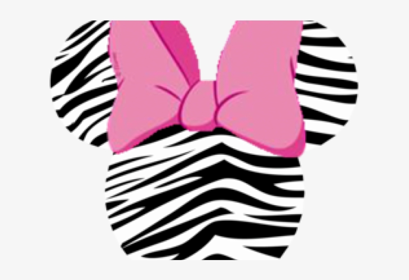 Zebra Minnie Mouse, transparent png #9621229
