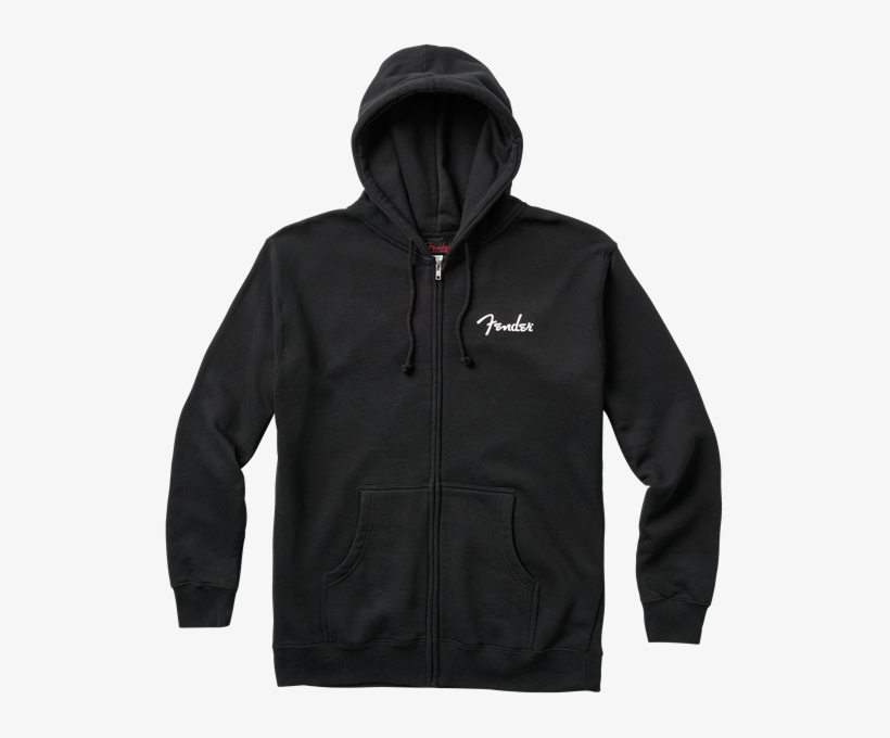 Fender, 1, Fender® Spaghetti Logo Zip Hoodie, Black, - North Face Bearscape Hoodie, transparent png #9621519