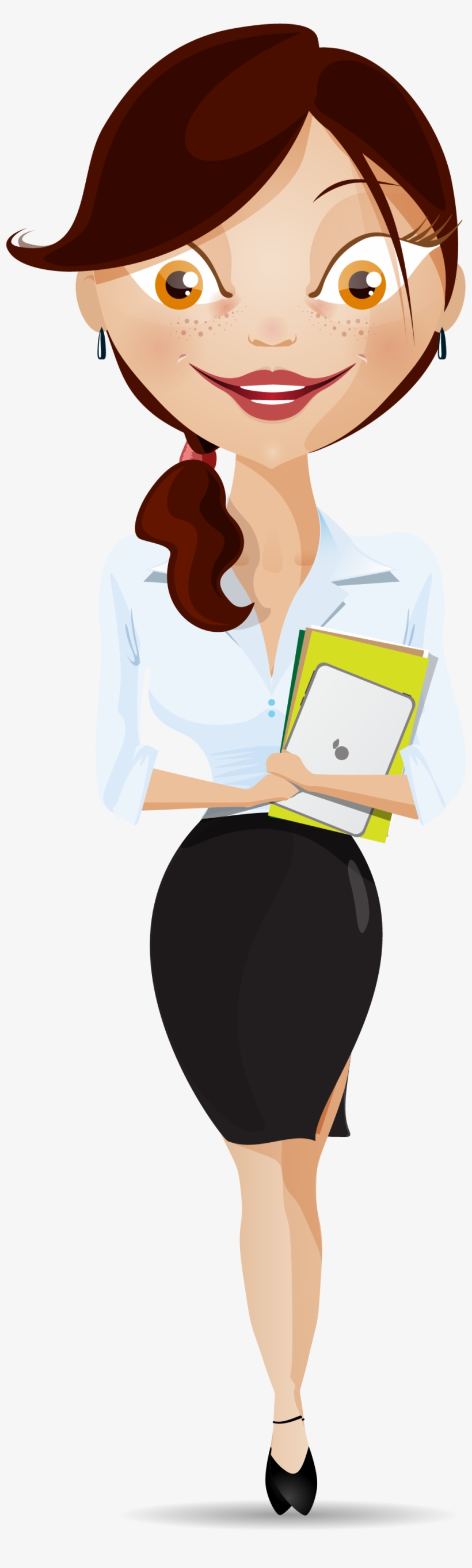 Businessperson Clip Art - Business Woman Cartoon Vector, transparent png #9622025