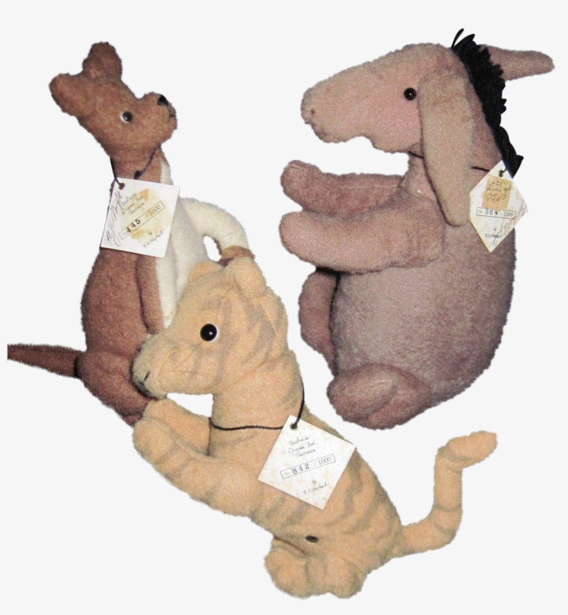 John R Wright Pooh Tigger Kanga & Roo Eeyore - Original Kanga Toy, transparent png #9622328