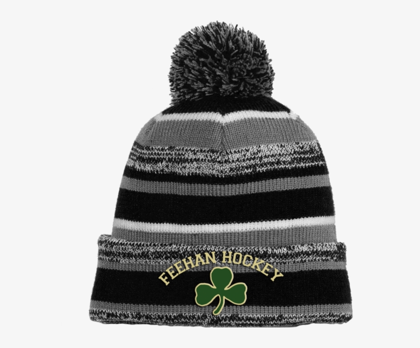 Bishop Feehan Hockey Sideline Pom Pom Beanie - Knit Cap, transparent png #9622746