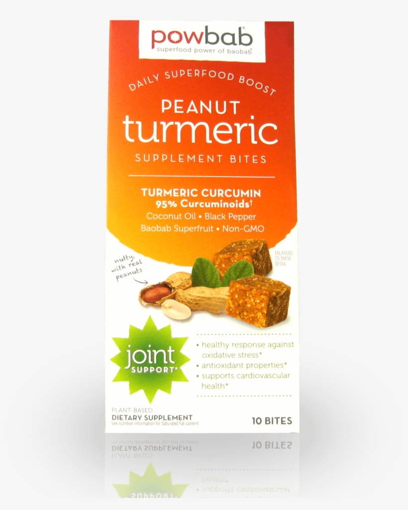 Powbab Peanut Turmeric Supplement Bites - Hazelnut, transparent png #9622896