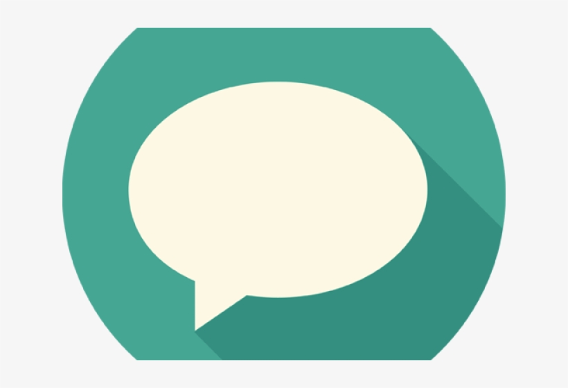 Message Clipart Message Bubble - Circle, transparent png #9623357