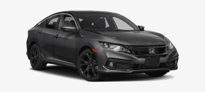 New 2019 Honda Civic Sport - 2019 Honda Civic Lx Black, transparent png #9623623
