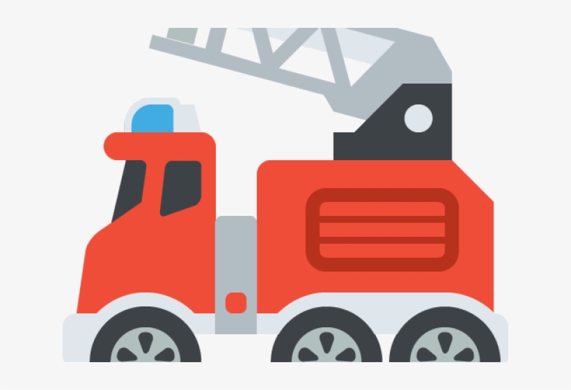 Fire Truck Clipart Emoji Fire - Fire Engine, transparent png #9623847