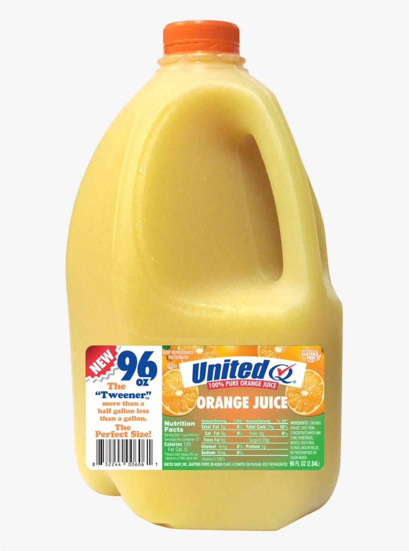 Orange Juice - United Dairy, transparent png #9624482