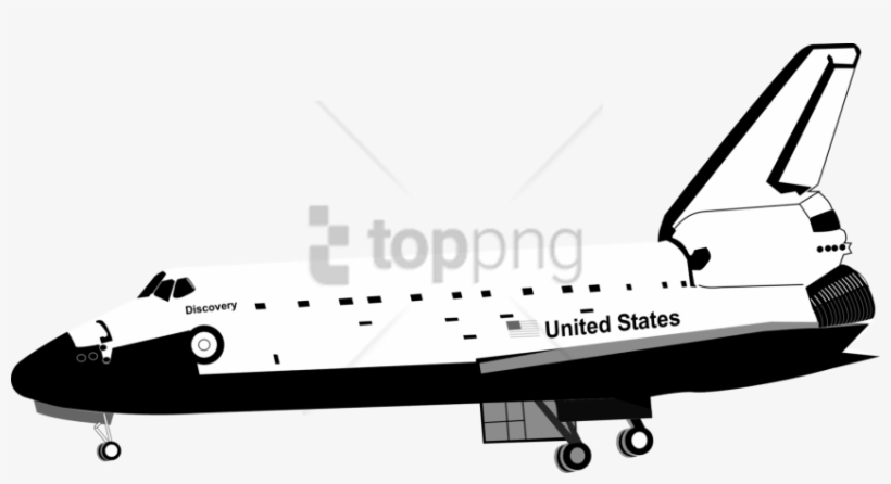 Free Png Space Shuttle Png Image With Transparent Background - Space Shuttle Clipart Black And White, transparent png #9625165