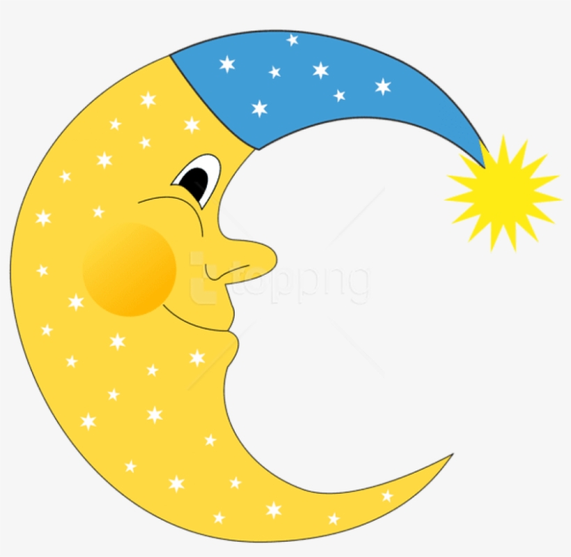 Free Png Download Transparent Cute Moon Clipart Png - Moon Clipart Png, transparent png #9625521