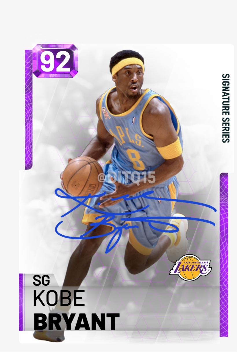 Kobe Bryant Signature Series Promo/cards - Kobe, transparent png #9625934