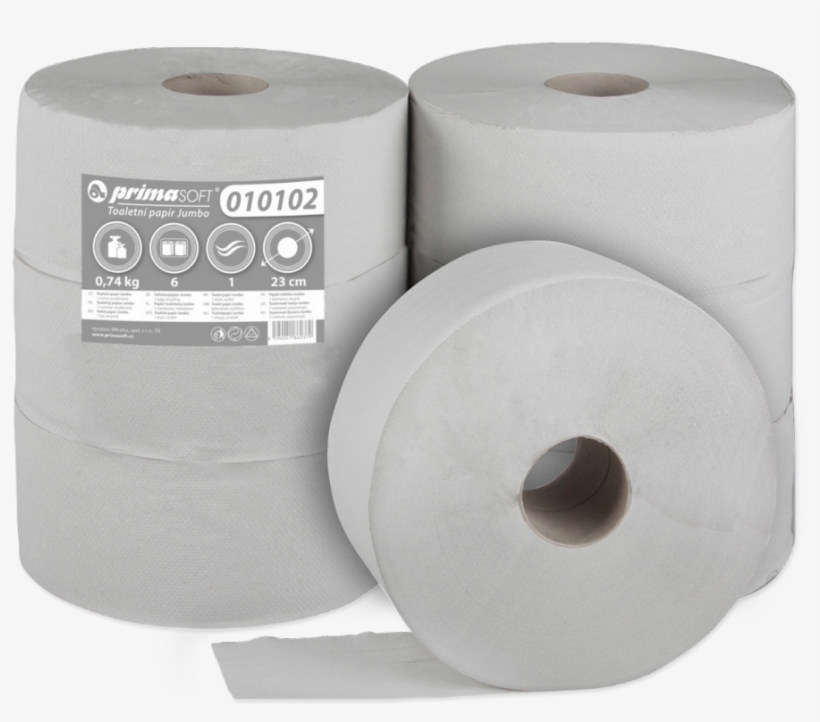 Toilet Paper Jumbo Primasoft 230, Standard - Tissue Paper, transparent png #9626722