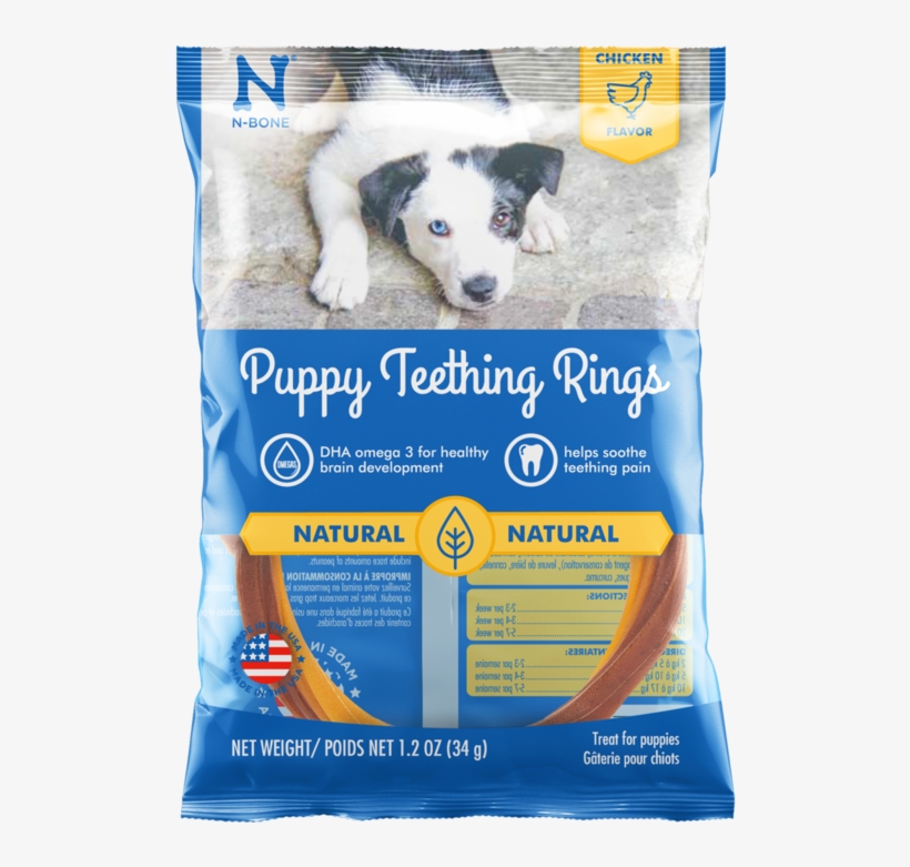 N-bone Puppy Teething Rings Chicken Flavor Dog Treats - N-bone Chicken Flavor Puppy Teething Ring, transparent png #9627433