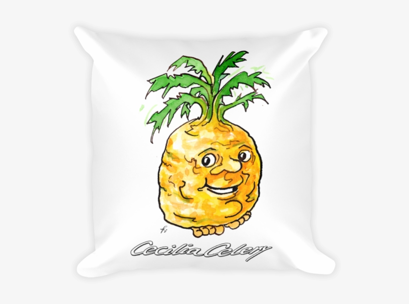 Pauli Broccoli - Throw Pillow, transparent png #9628125