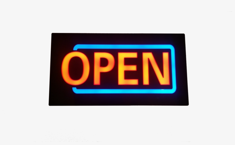 Load Image Into Gallery Viewer, Simple Resin Led Open - Neon Sign, transparent png #9628559