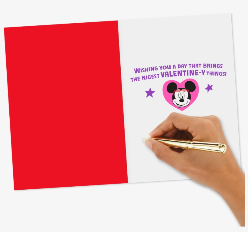 Disney Mickey Mouse Happy Heart Day Valentine's Day - Humorous Happy Valentines Day, transparent png #9629144