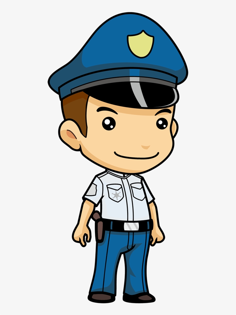 Girls Clipart Police Officer - Policeman Clipart Transparent, transparent png #9630253