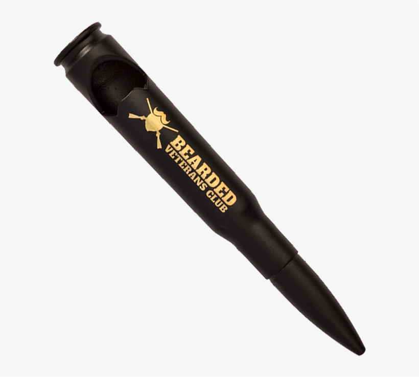 Bearded Veterans Club Bullet Bottle Openers - Calligraphy, transparent png #9630294