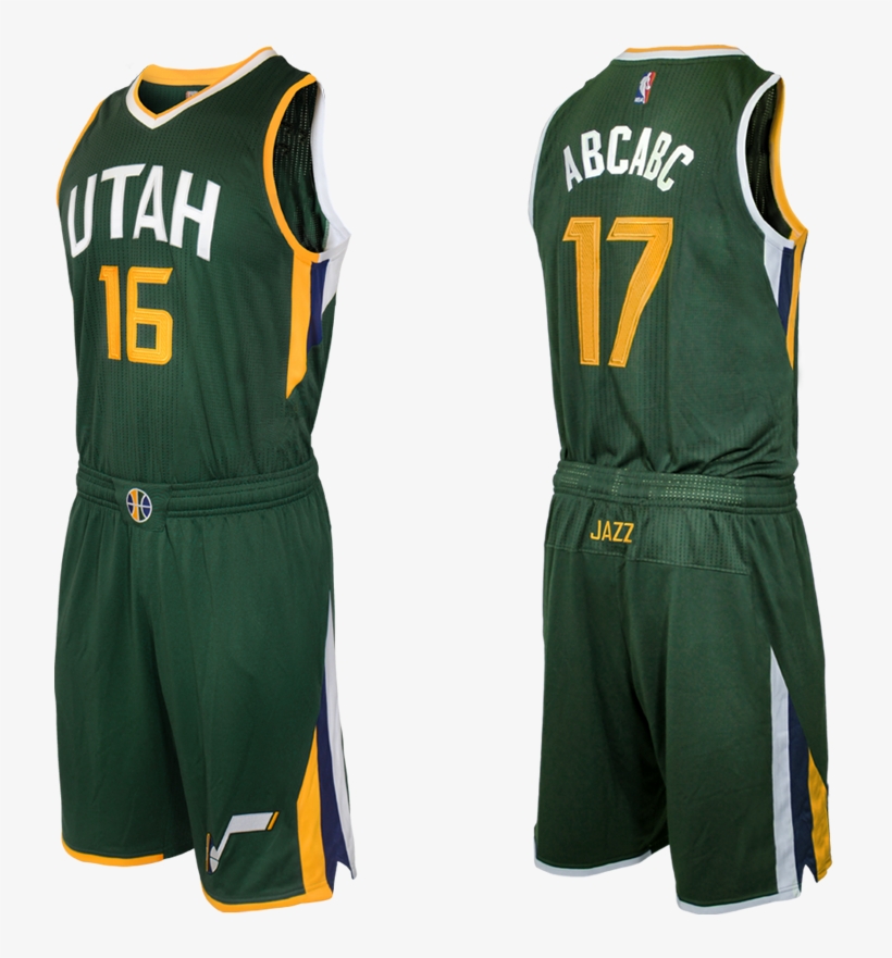 1 - Utah Jazz Uniform Green, transparent png #9630661