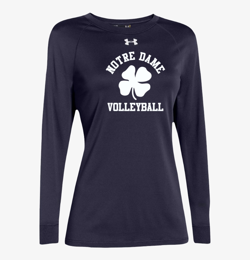 Notre Dame Volleyball Under Armour Team Locker Long - T Shirt, transparent png #9630740