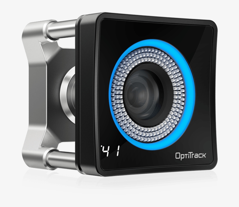 Image Of The Optitrack Prime 41 Camera With Blue Ring - Optical Track 3d Cameras, transparent png #9631155