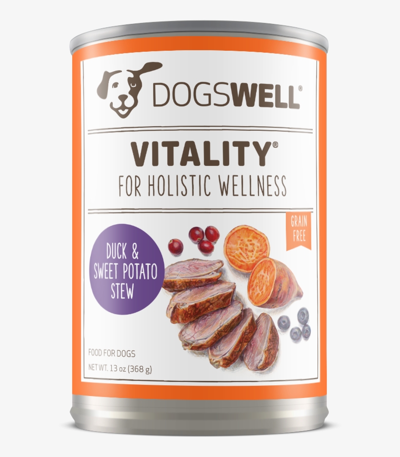 Vitality Duck And Sweet Potato Canned Dog Food - Dog Food, transparent png #9631717