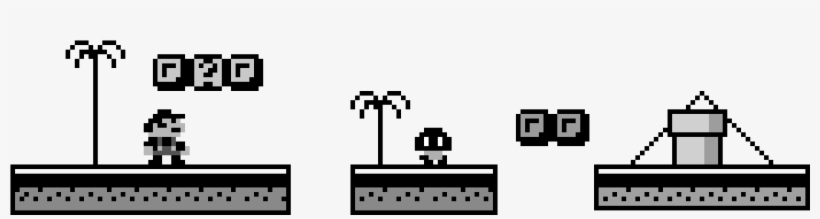 Super Mario Land - Super Mario Land Mario Pixel Art, transparent png #9631967