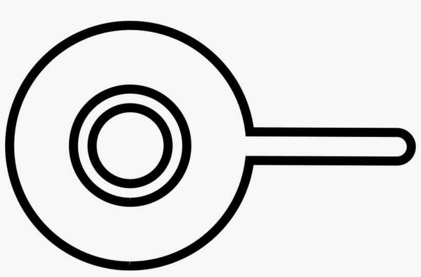 Frying Pan Outline Comments - Circle, transparent png #9632006