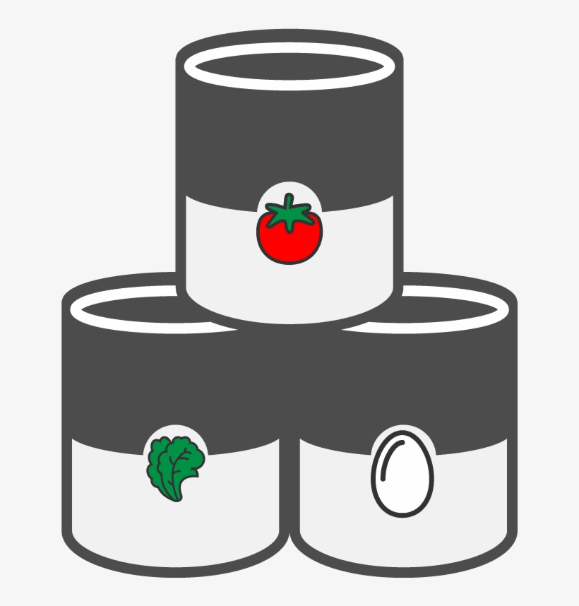 Food Cans Cartoon Png, transparent png #9632042