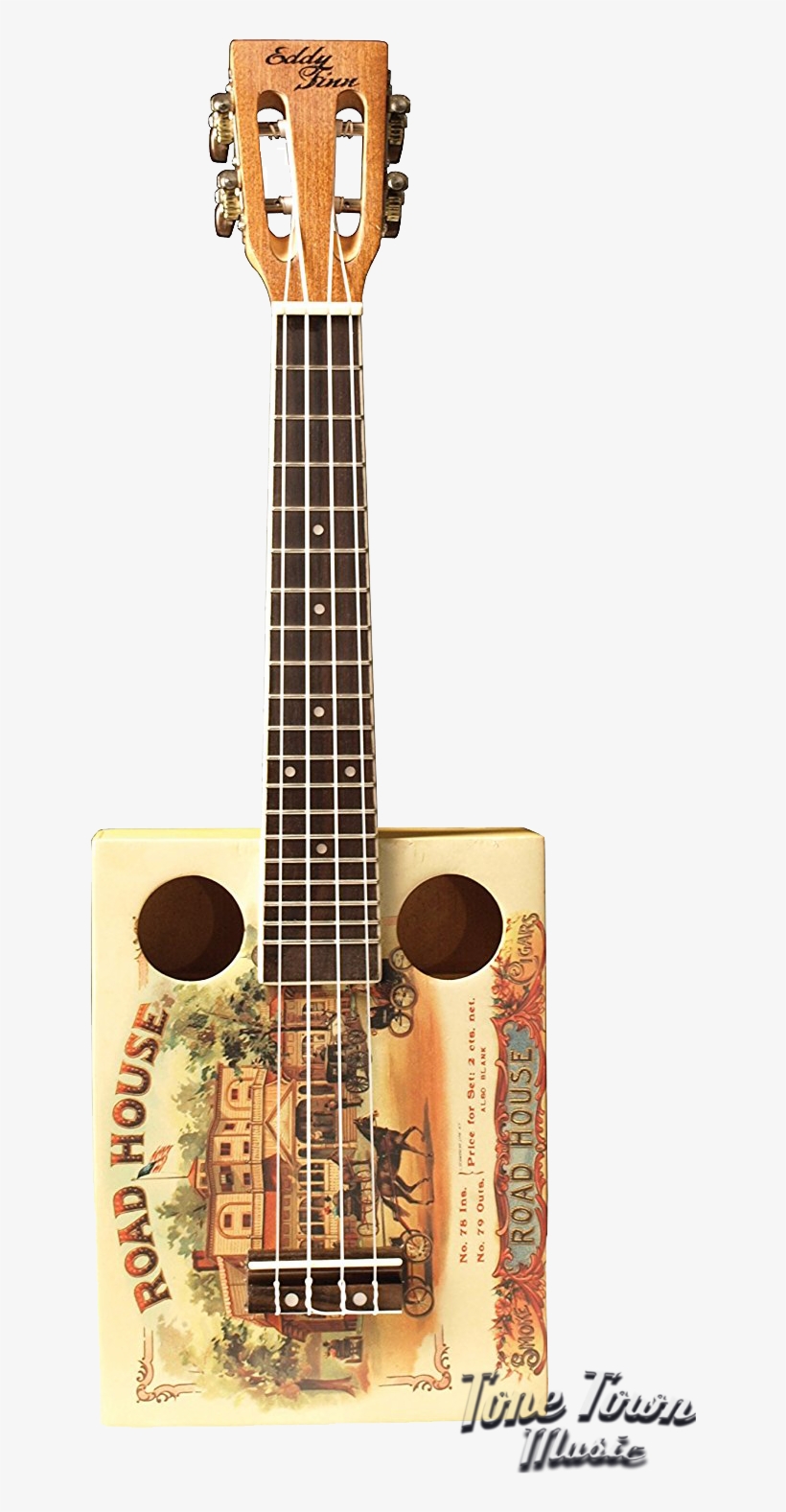 Eddy Finn Ef Cgbx 1 Cigar Box Ukulele - Acoustic Guitar, transparent png #9632829