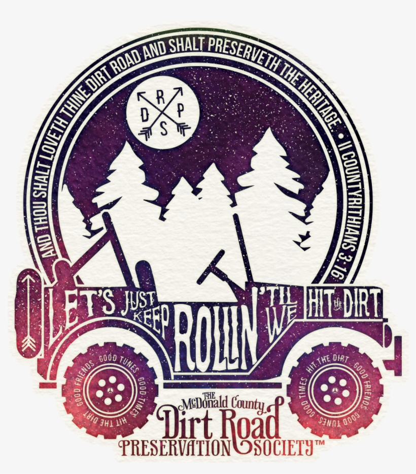 Dirt Road Preservation Society Decal - Illustration, transparent png #9633307
