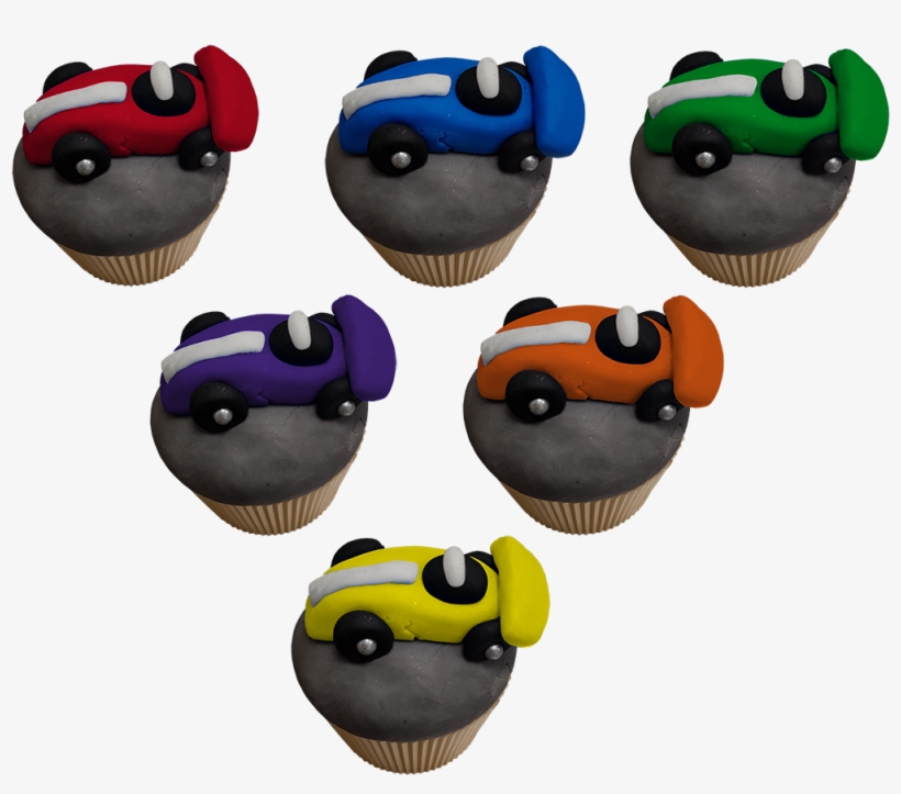 Car Cupcakes - Cupcake, transparent png #9633384