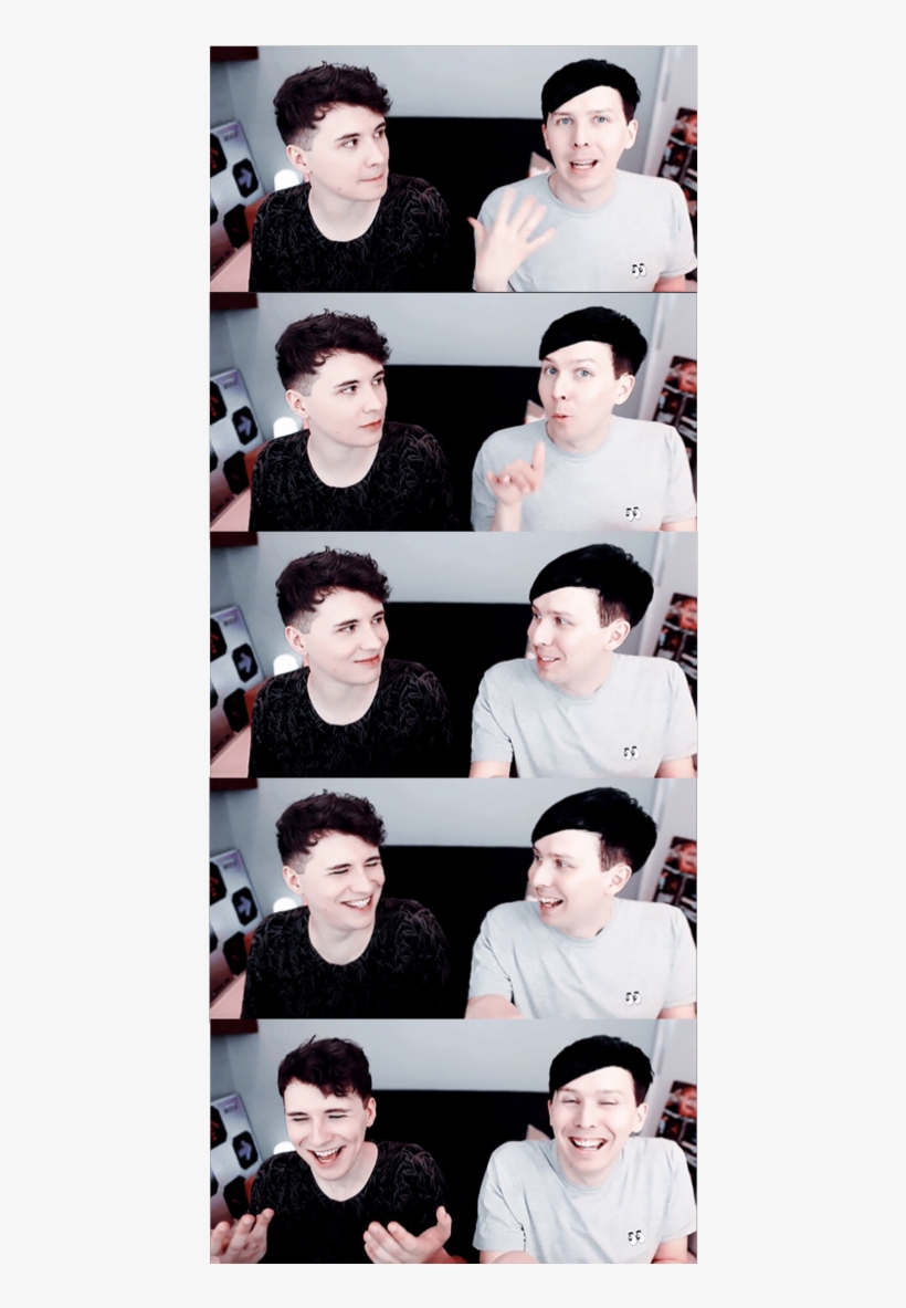 Dan And Phil, Phan, Dads, Fathers, Father - Collage, transparent png #9633527