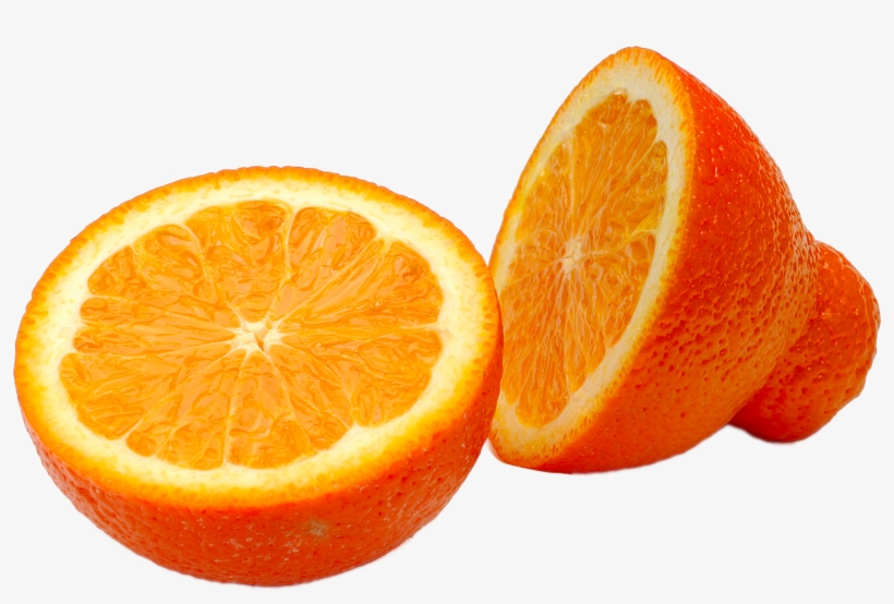 Orange Food In Half Transprent Png Free - Orange Cut In Half Png, transparent png #9633625
