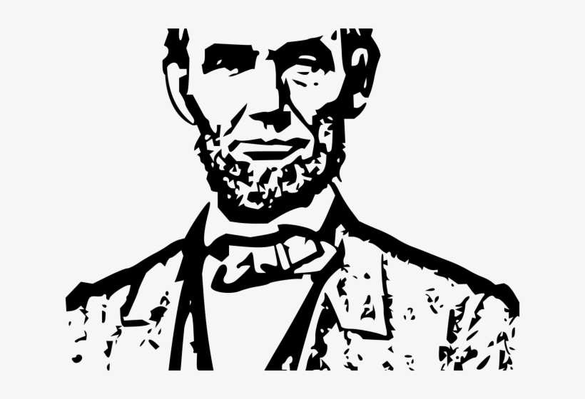 Lincoln Clipart Abraham Lincoln - Drawing Of Abraham Lincoln To Trace, transparent png #9634163