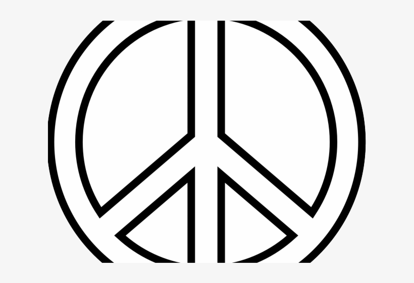 Peace Sign Clipart Peace Emoji - Peace Sign Drawing Easy, transparent png #9634344